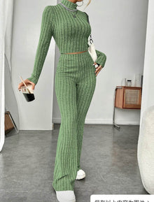  Long Sleeve Turtleneck Wide Leg High Waist Pants SuitThis stylish pants suit features a long sleeve turtleneck and wide-leg high waist pants, giving a chic and sophisticated look. Stay warm and on-trend while elongatin2 piece Pants setPlush Fashions ShopPlush Fashion ShopLong Sleeve Turtleneck Wide Leg High Waist Pants Suit