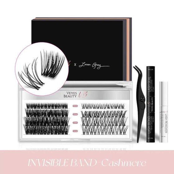 Veyesbeauty Clusters ONE MORE+ DIY Lash set with 7D 20D cluster lashes, bottom lash option, and lash tools for customizable eye makeup.