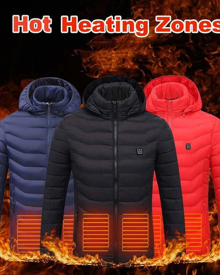 New Heated Coat USB Electric Thermal Winter Clothing - Plush Fashion Shop #