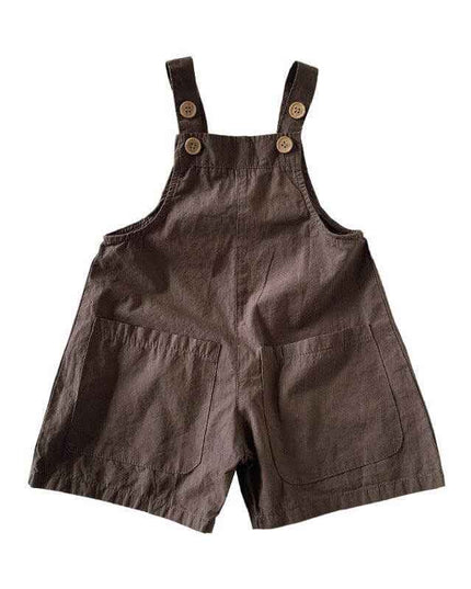 Cotton breathable thin section unisex overalls in iron gray.