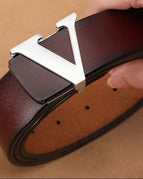 Brown Silver Buckle