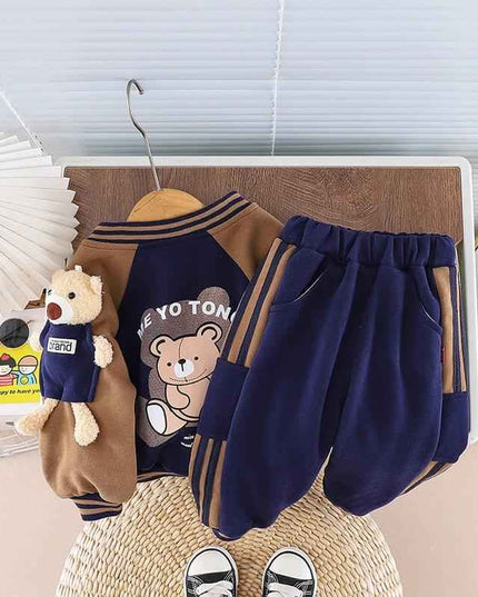 Infant Children's Jacket Three-piece Set