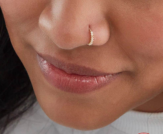 Sterling Silver Diamond Body Piercing Jewelry Nose RingEnhance your style and make a statement with our Sterling Silver Diamond Body Piercing Jewelry Nose Ring! Made with eco-friendly electroplating, this geometric shapeNose RingPlush Fashions ShopPlush Fashion Shop