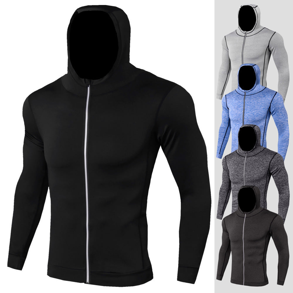 Zip Sport T Shirt Long Sleeve