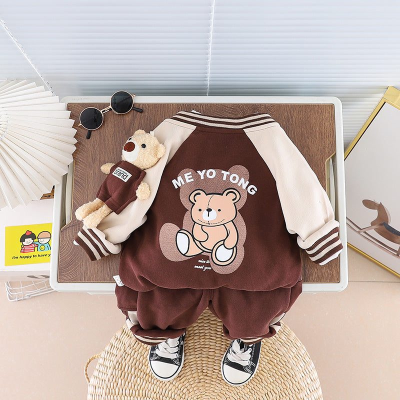 Infant Children's Jacket Three-piece Set