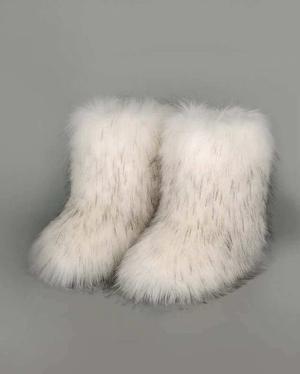 Thermal Fuzzy Platform Boots - Plush Fashion Shop #