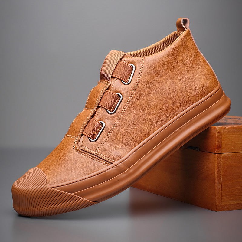 Mens Casual Leather Footwear Shoes - Plush Fashions Shop 