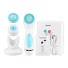 Advanced Ultrasonic Facial Cleansing Brush with multi-functionality and interchangeable brush heads.