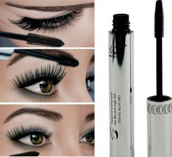 Long Curling Eyelash Extension Black Fiber Mascara Eye Lashes Makeup - Plush Fashion Shop #