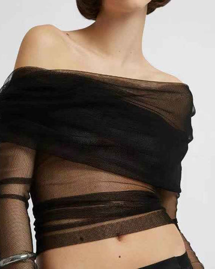 Women's Stylish Slim Mesh Breathable Top