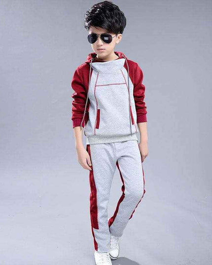 Fashion Boys' Sports Sweater Children's Western Style Two Piece Set