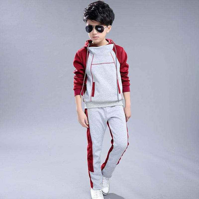 Fashion Boys' Sports Sweater Children's Western Style Two Piece Set