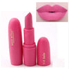 Matte moisturizing lipstick in vibrant pink shade.