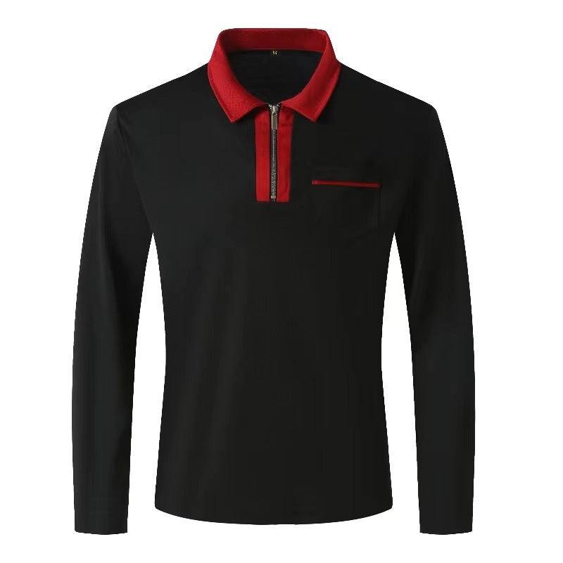 Men's Zip Up Casual Cotton Sports Shirts with Collar - 2024 Long SleevExperience style and comfort with our 2024 Autumn Mens Long Sleeve Zipper Polo Shirts! Unique design with zippered decorations, made from good quality cotton blend fShirtPlush Fashions ShopPlush Fashion Shop