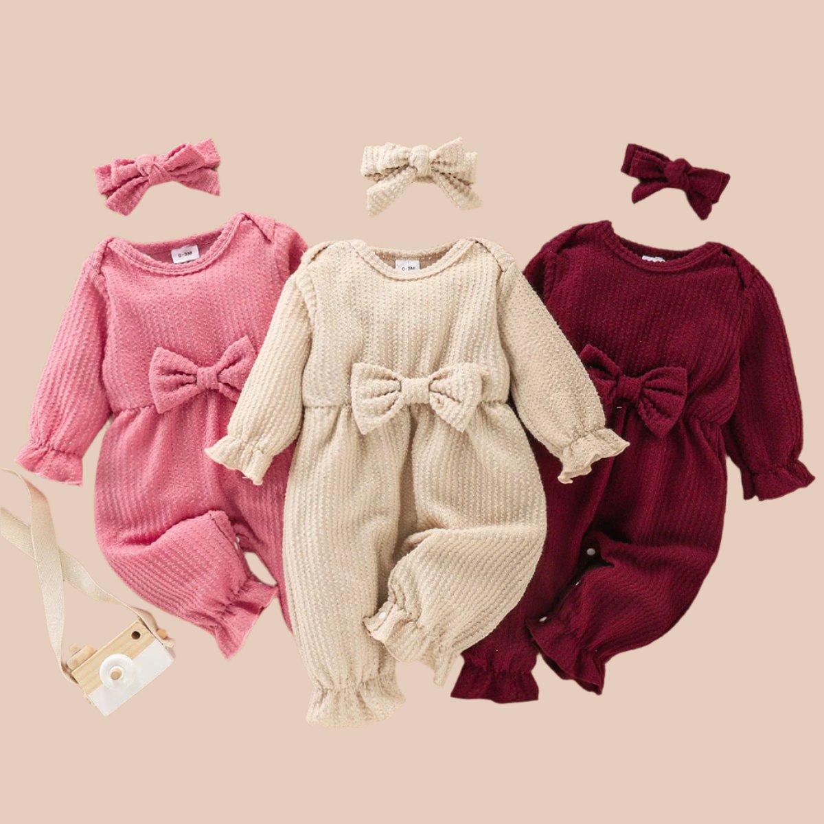 New Autumn Butterfly Long sleeve Infant romper