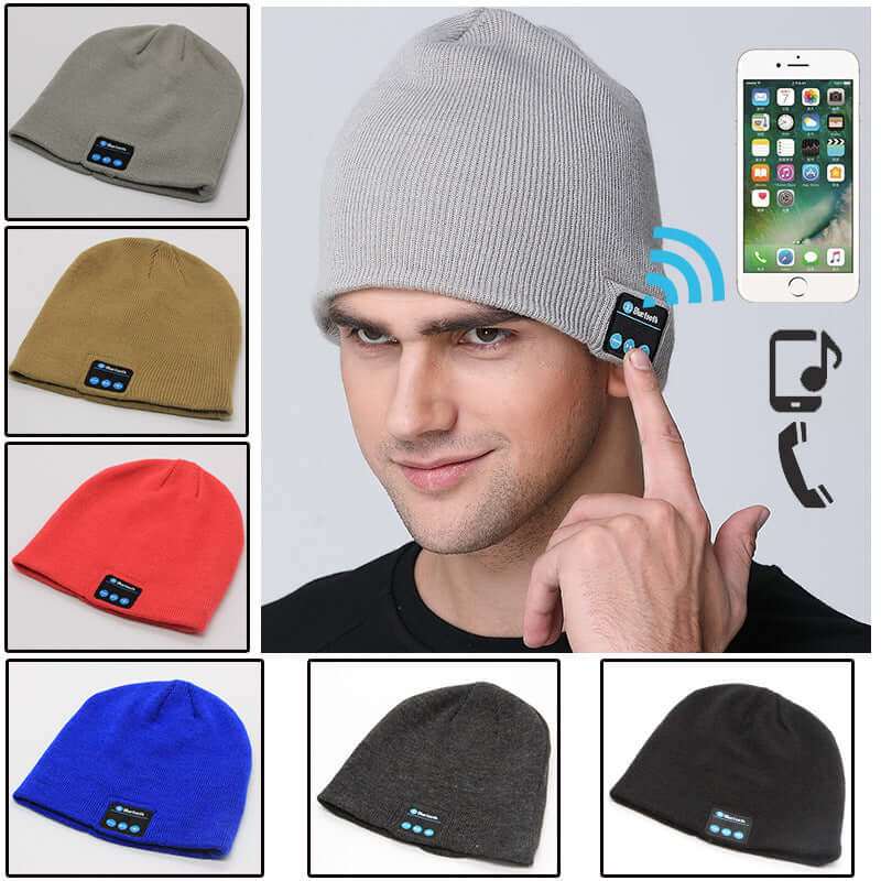 Wireless Knitted Headset Hat Multifunctional Music HatStay warm and connected with our European and American Outdoor Wireless Headset Knitted Hat! With a frequency range of 20-20KHZ, 10M transmission distance, and 10H lheadsetPlush Fashions ShopPlush Fashion ShopWireless Knitted Headset Hat Multifunctional Music Hat