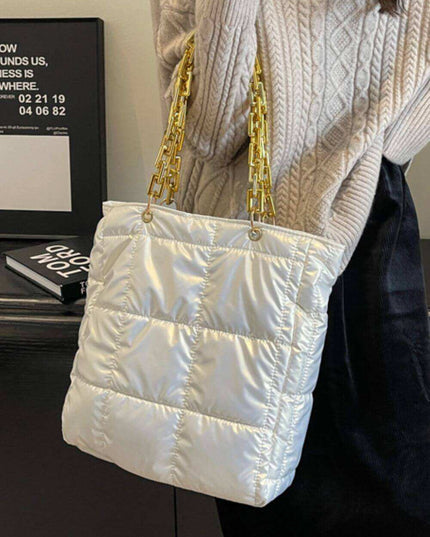 Ladies Bubble Texture Chain Handbag - Plush Fashion Shop #