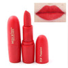 Matte moisturizing lipstick with long-lasting red shade and hydration benefits.