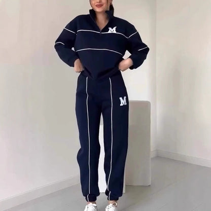 Women's Fashion  Piece Lounge Hoodless Pullover  Sweatsuit Sets With Pockets - Plush Fashion Shop #