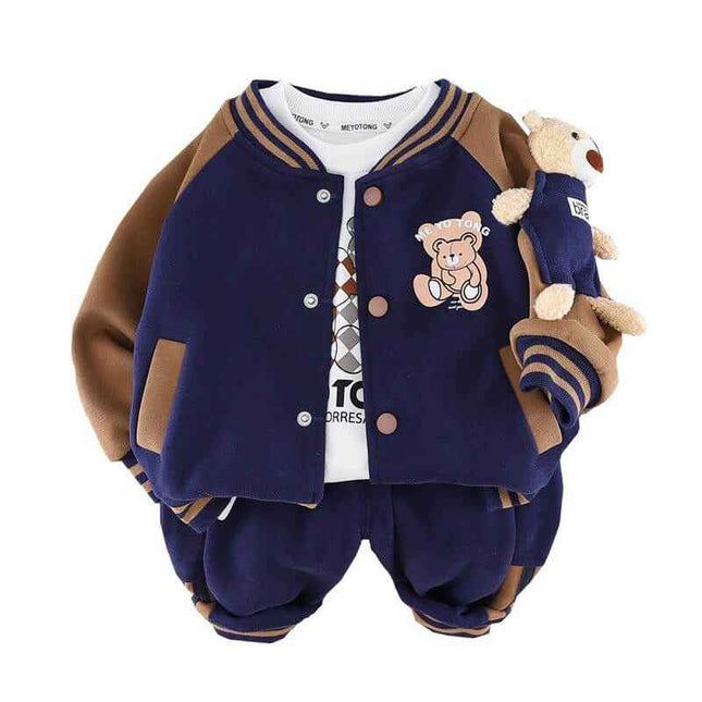 Infant Children's Jacket Three-piece Set