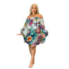 Off Shoulder Satin Printed Bat Sleeve DressThis Off Shoulder Satin Printed Bat Sleeve Dress is a versatile and stylish addition to your wardrobe. The lantern skirt and high waist design create a flattering siDressPlush Fashions ShopPlush Fashion ShopShoulder Satin Printed Bat Sleeve Dress