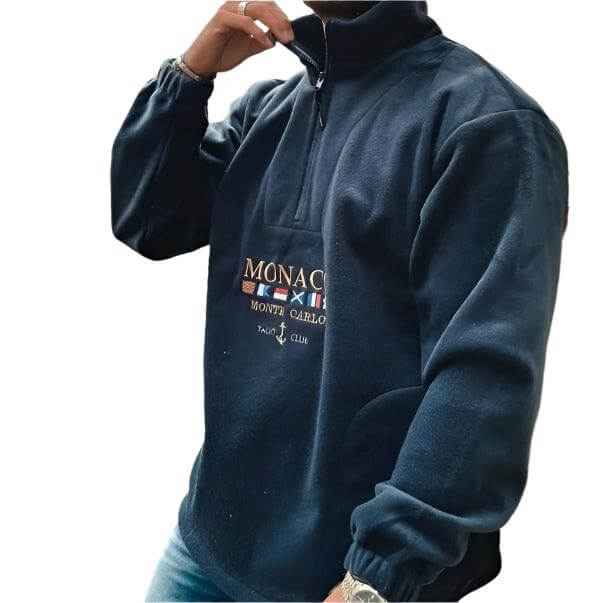 Autumn And Winter Alphabet Embroidery Thickened Casual Men's Sweater