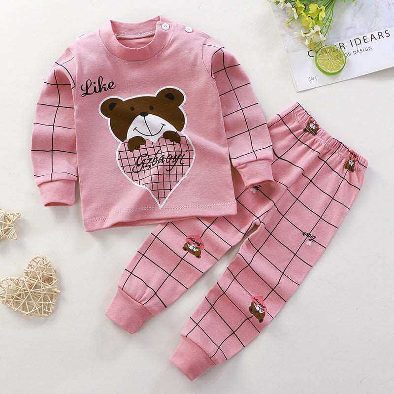 Boys And Girls Children's Cotton Children Pajamas - Plush Fashion Shop #