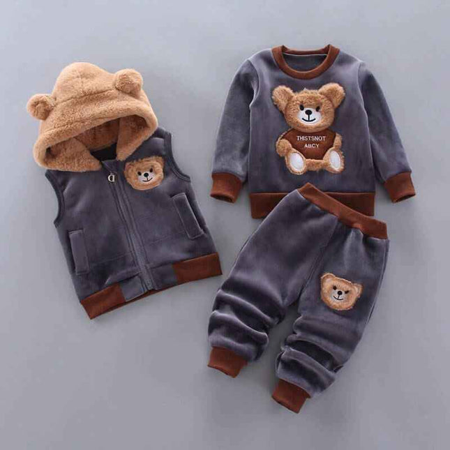 Boys And Girls Fashion Casual Three Pieces Set - Plush Fashion Shop #