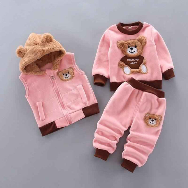 Boys And Girls Fashion Casual Three Pieces Set - Plush Fashion Shop #