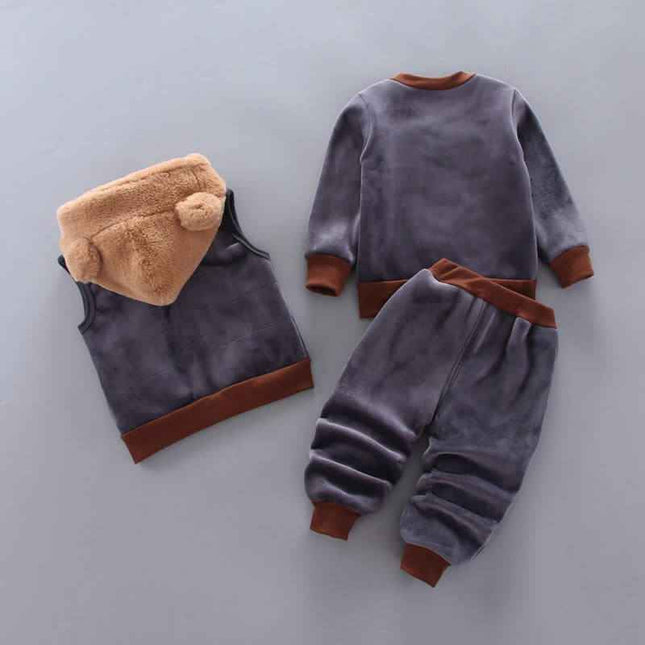 Boys And Girls Fashion Casual Three Pieces Set - Plush Fashion Shop #