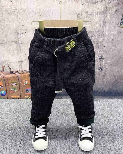 Boys Fleece & Cotton Sweater Jeans Suit