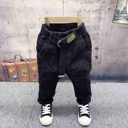 Boys Fleece & Cotton Sweater Jeans Suit