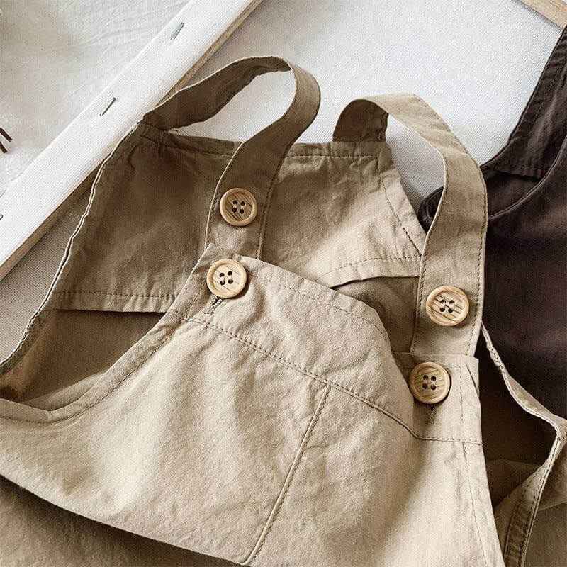 Cotton Breathable Thin Section Boys And Girls Overalls