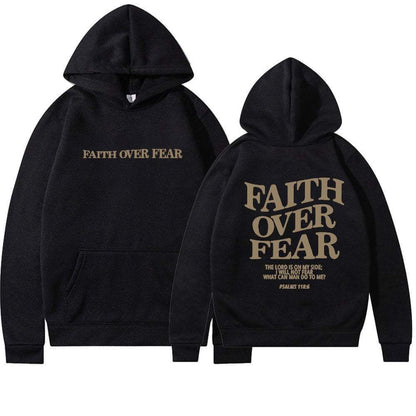 Faith Over Fear Men's And Women's Hoodies Sweater - Plush Fashion Shop #