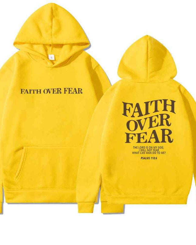 Faith Over Fear Men's And Women's Hoodies Sweater