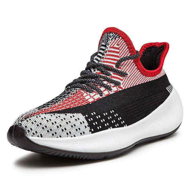 Men's Fashion Trend Casual Shoes with breathable flying weave upper and non-slip outsole.