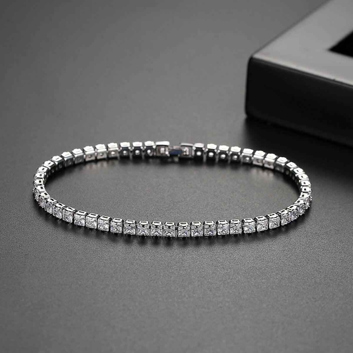 New Fashion Simple Tennis Bracelet for Women inspired by Jane Birkin, featuring elegant minimalist design with high-quality stones.