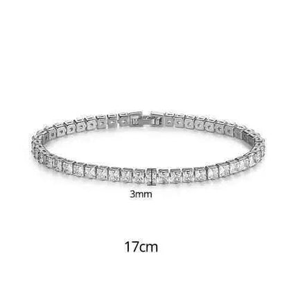 new fashion simple tennis bracelet for women inspired by jane birkin fashion 17cm 3mm