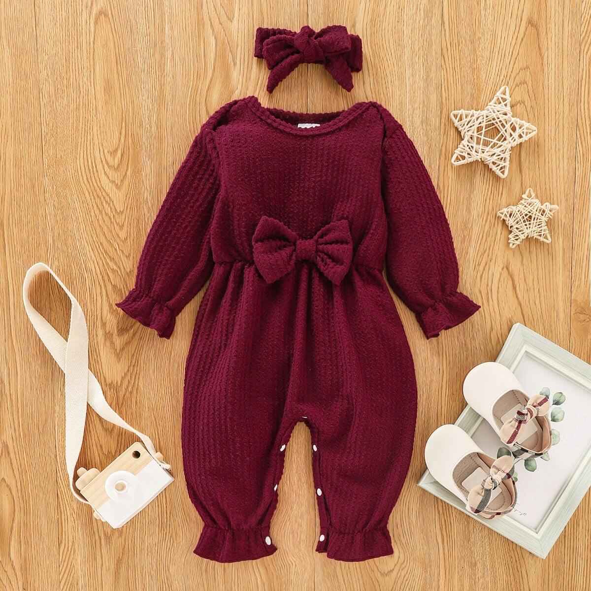 New Autumn Butterfly Long sleeve Infant romper