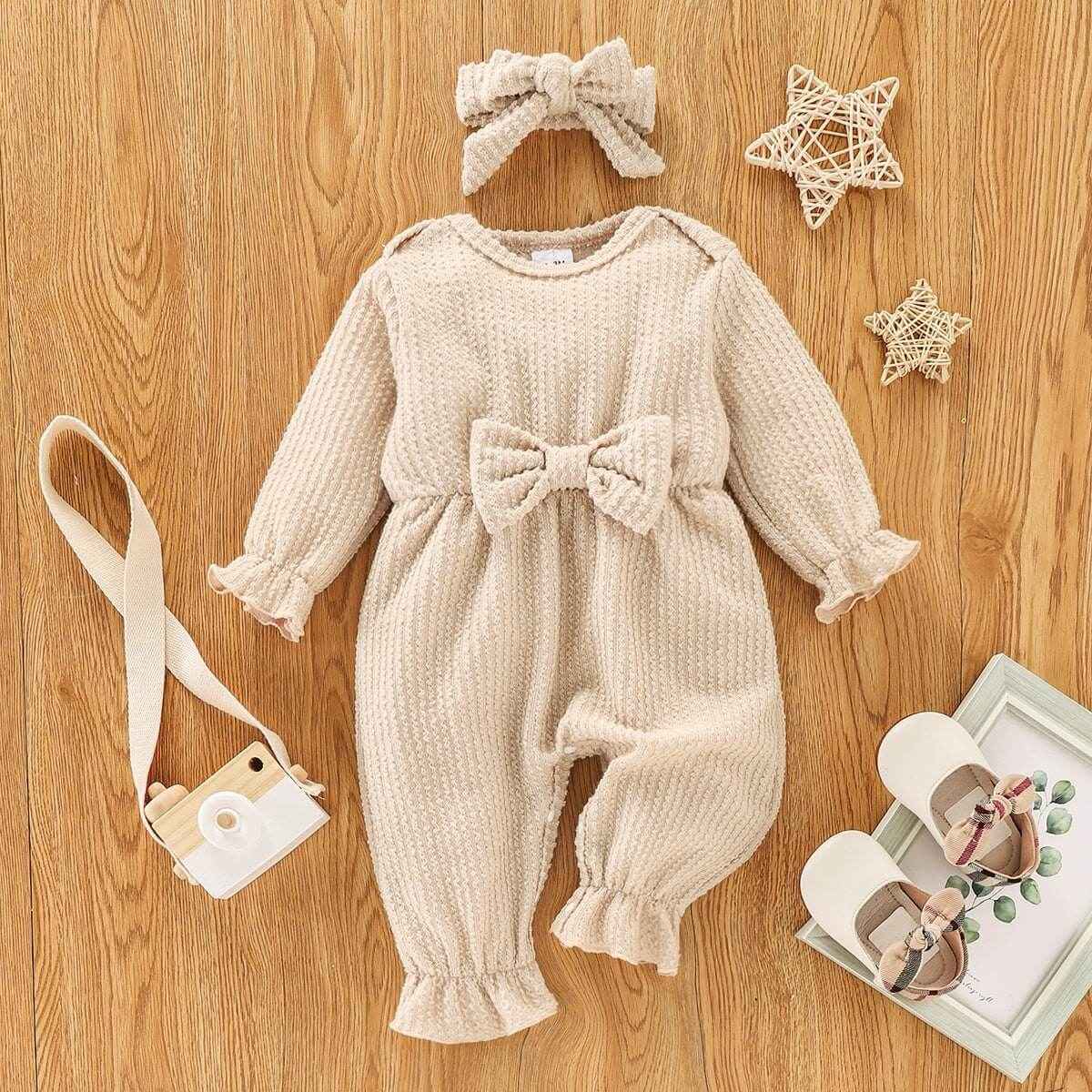 New Autumn Butterfly Long sleeve Infant romper