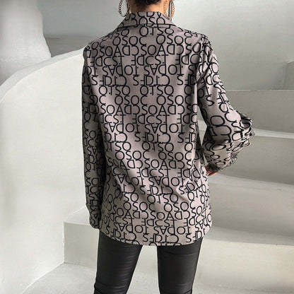 Women's Fashion Temperament Commute Printed Long-sleeved ShirtUnleash your inner fashion guru with our Women's Fashion Temperament Commute Printed Long-sleeved Shirt! The woven fabric provides a comfortable and stylish fit, whiShirtPlush Fashions ShopPlush Fashion Shop