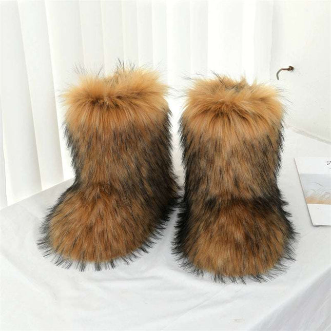 Ladies Fluffy 35cm  Sexy Y2g Boots