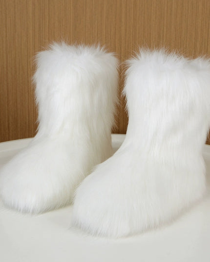 Ladies Fluffy 35cm  Sexy Y2g Boots