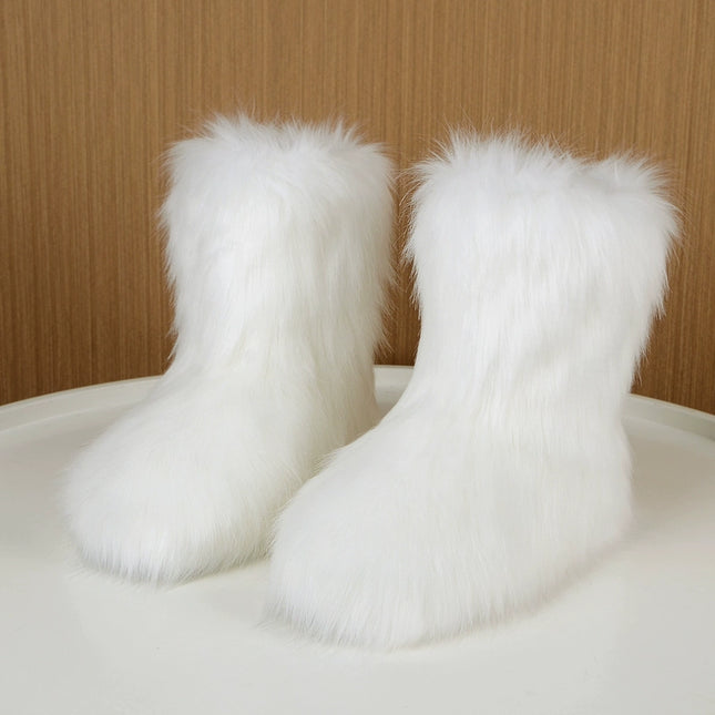 Ladies Fluffy 35cm  Sexy Y2g Boots