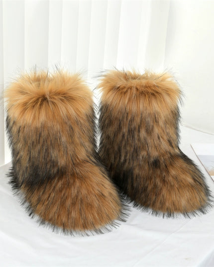 Ladies Fluffy 35cm  Sexy Y2g Boots