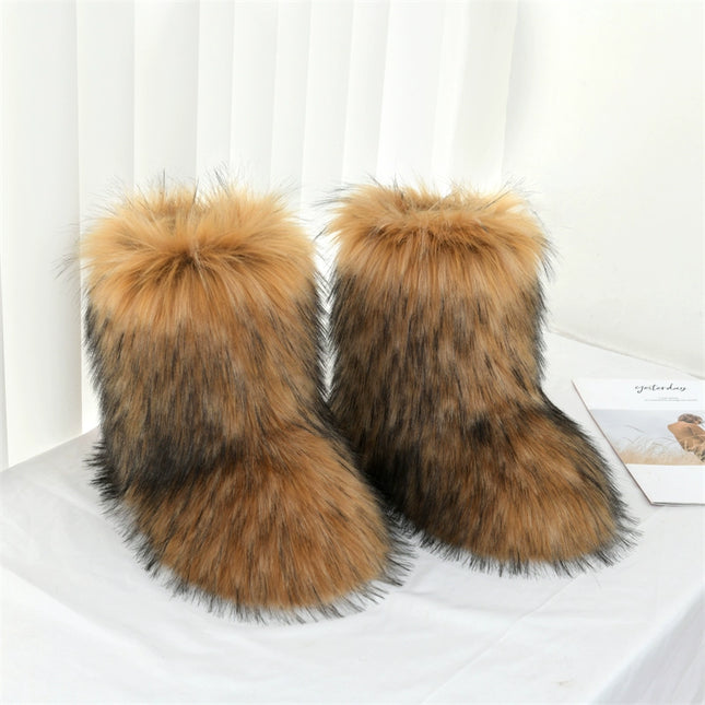 Ladies Fluffy 35cm  Sexy Y2g Boots