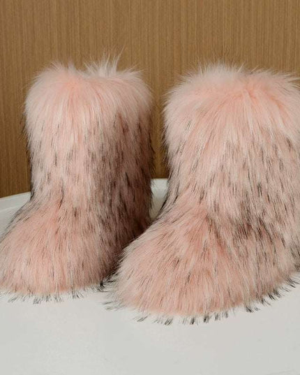 Ladies Fluffy 35cm  Sexy Y2g Boots