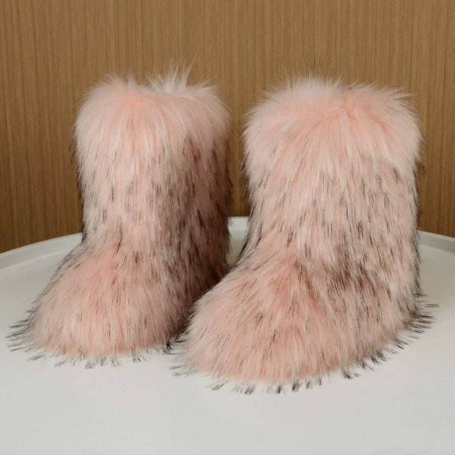 Ladies Fluffy 35cm  Sexy Y2g Boots