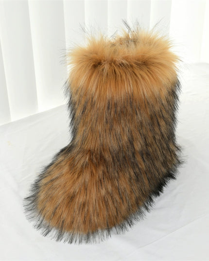 Ladies Fluffy 35cm  Sexy Y2g Boots