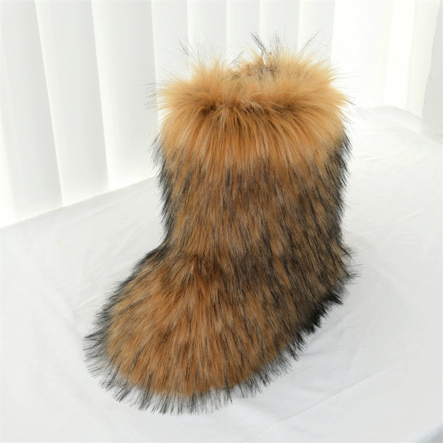 Ladies Fluffy 35cm  Sexy Y2g Boots